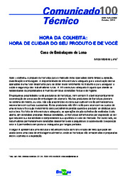 Thumbnail de Hora da colheita: hora de cuidar do seu produto e de você. Casa de embalagem de lona.